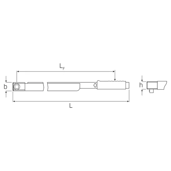 Динамометричен ключ Standard MANOSKOP® 720Nf с фиксиран квадрат, Stahlwille