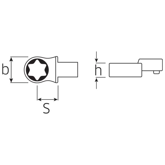 Накрайник за вграждане – TORX 732TX/10